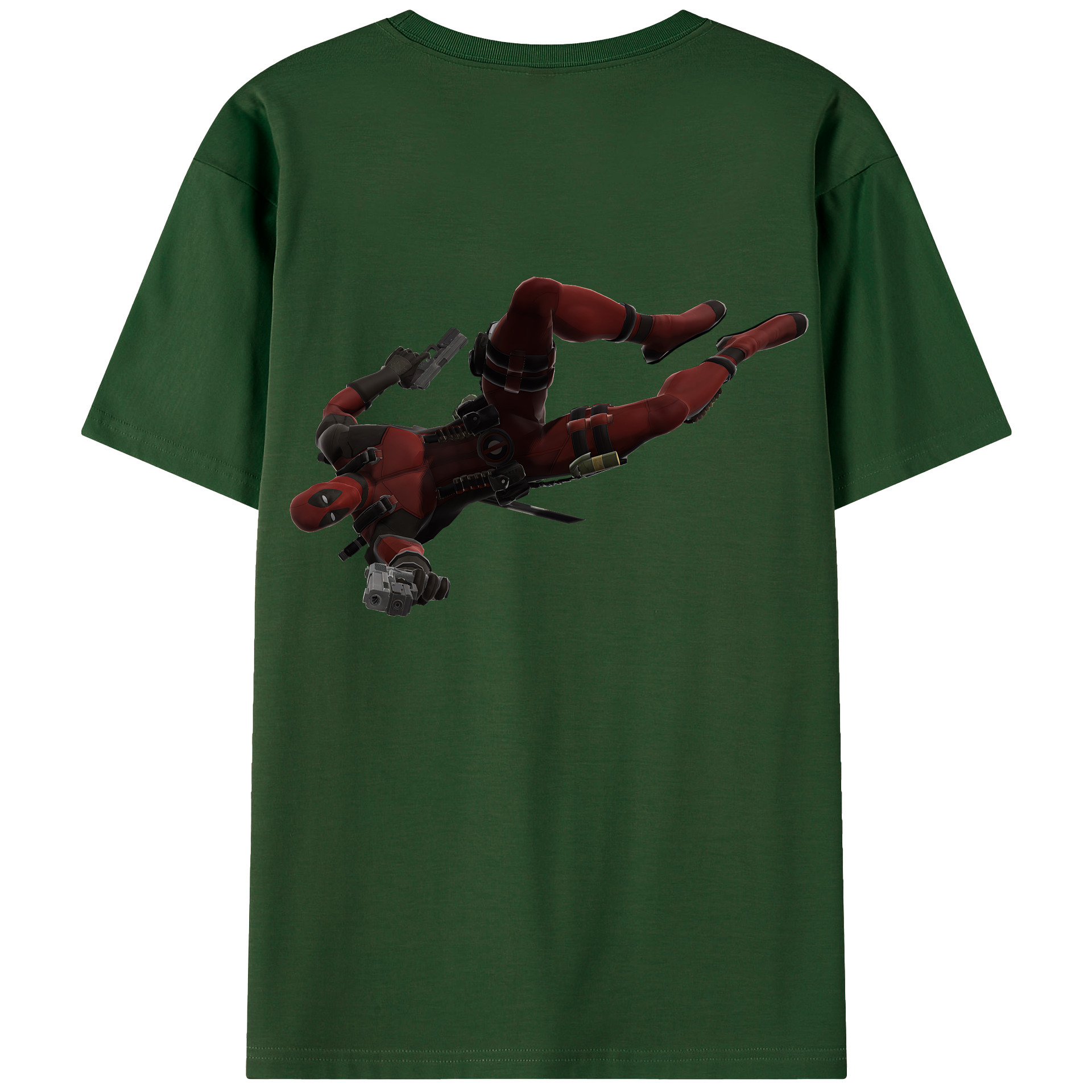 （画像用） Deadpool デッドプール 綿100％半袖Tシャツ（背面プリント）